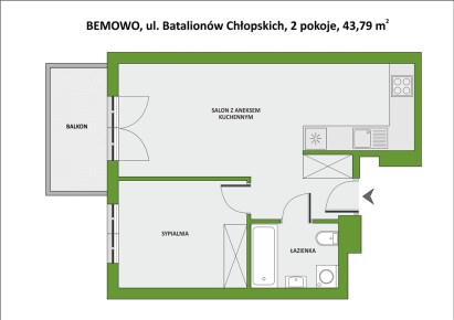 mieszkanie na sprzedaż - Warszawa, Bemowo, Batalionów Chłopskich