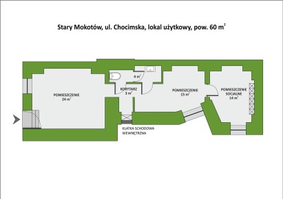 lokal na sprzedaż - Warszawa, Mokotów, Chocimska